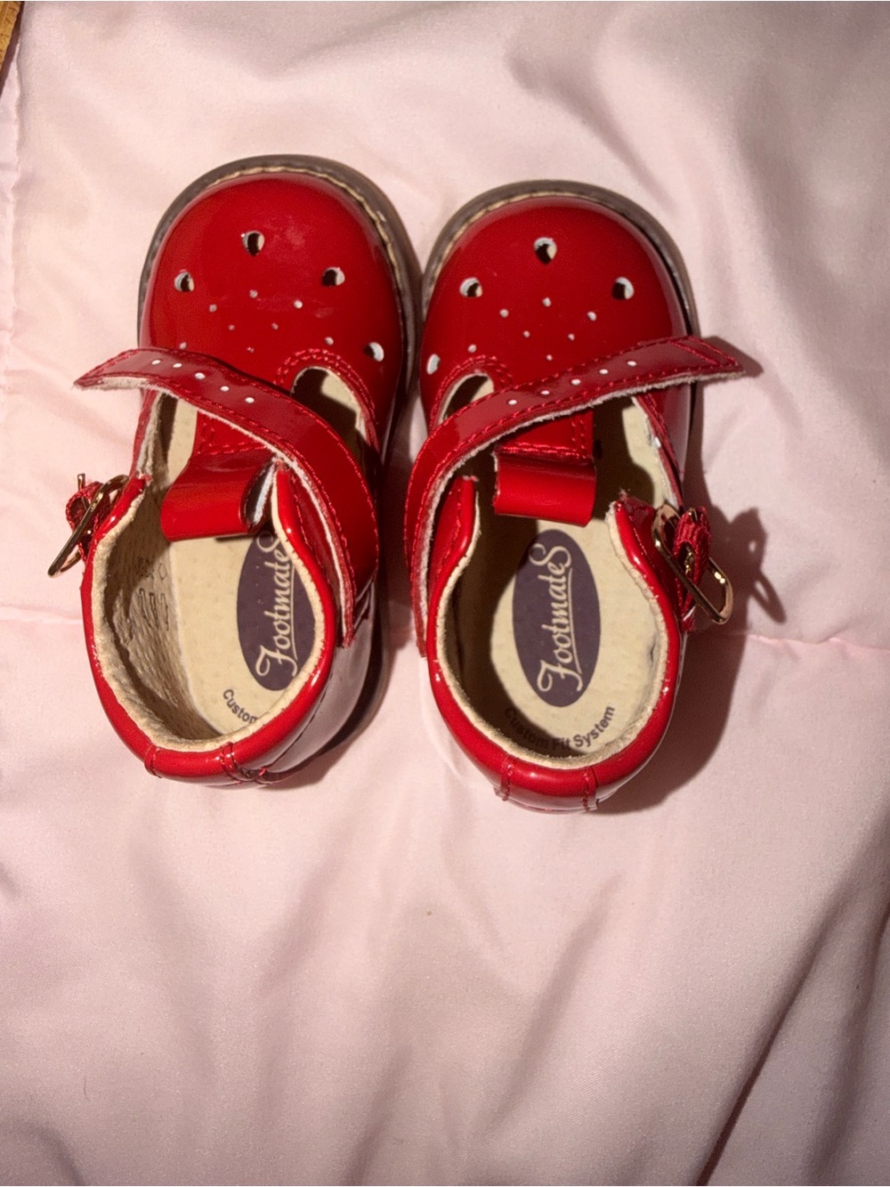 FootMates Red Patent Mary Jane Toddler Shoes